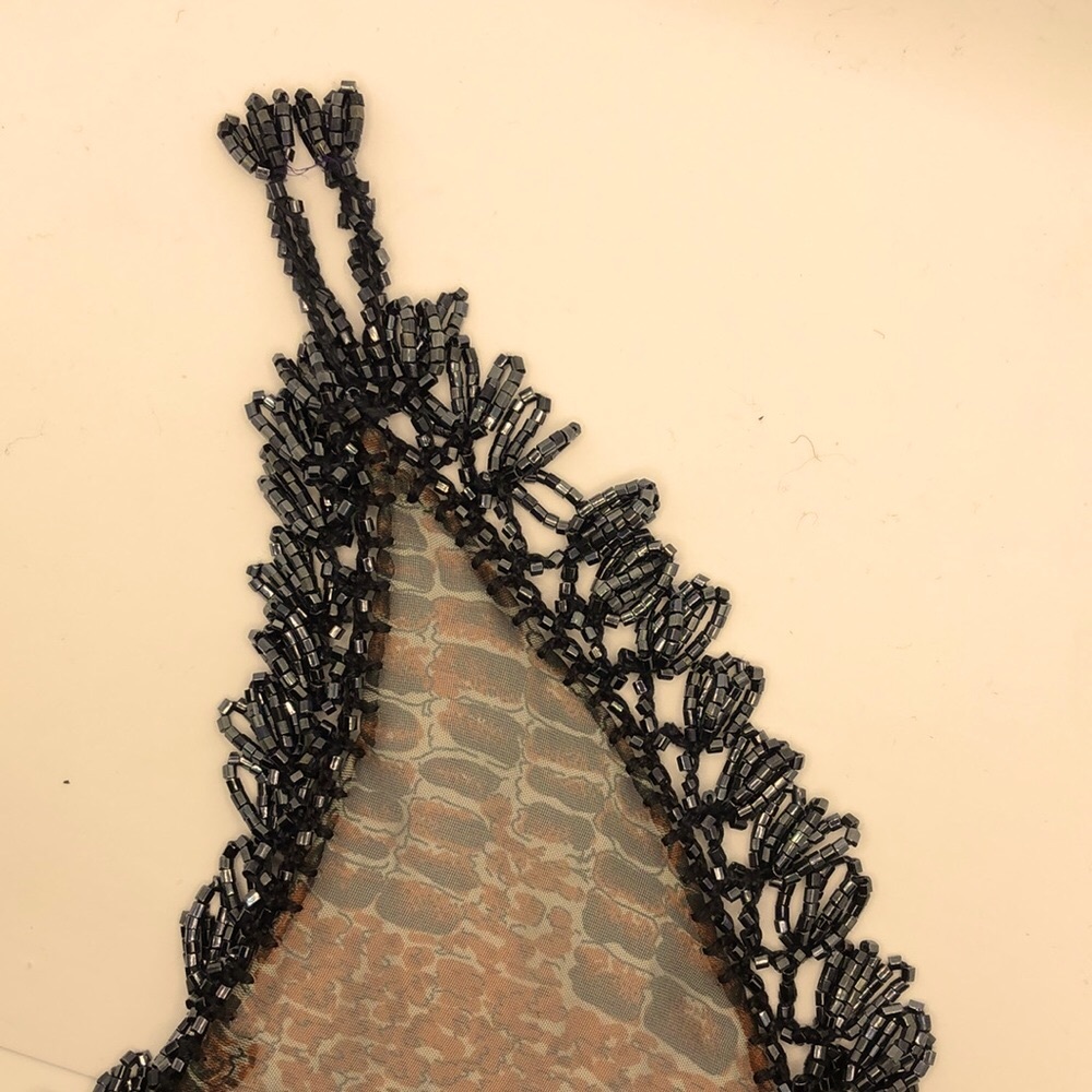 Sheer Beaded Scarf - Picture 5 of 5